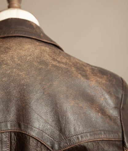 Vintage 1940s WWII German Dispatch Rider Leather Jacket