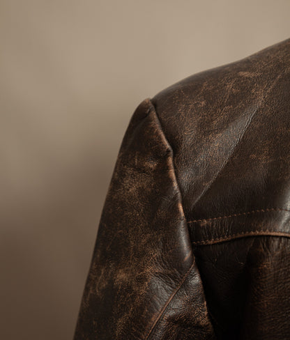 Vintage 1940s WWII German Dispatch Rider Leather Jacket