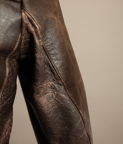 Vintage 1940s WWII German Dispatch Rider Leather Jacket