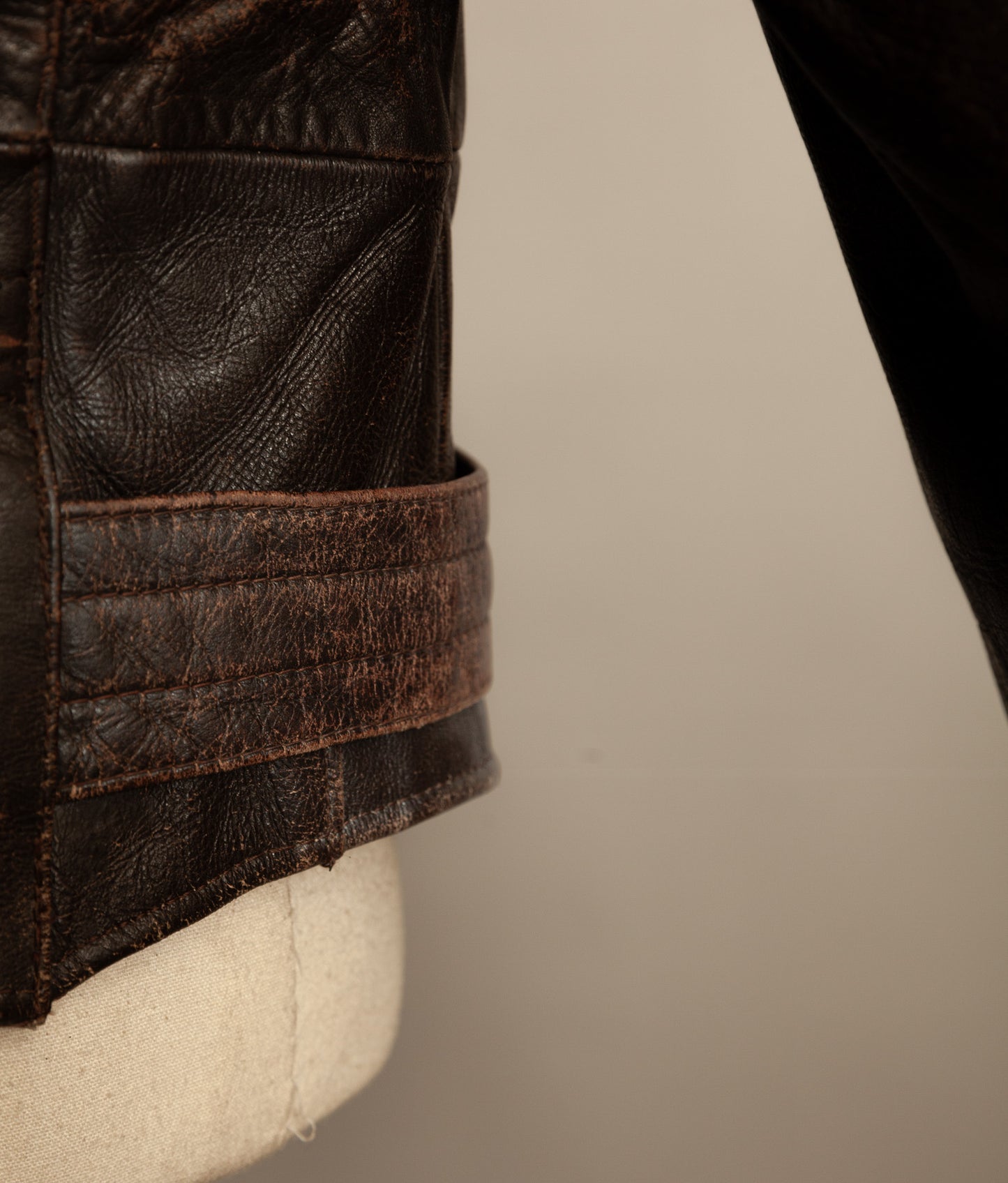 Vintage 1940s WWII German Dispatch Rider Leather Jacket