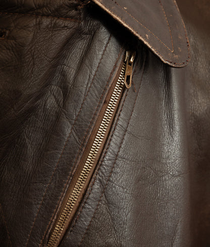 Vintage 1940s WWII German Dispatch Rider Leather Jacket