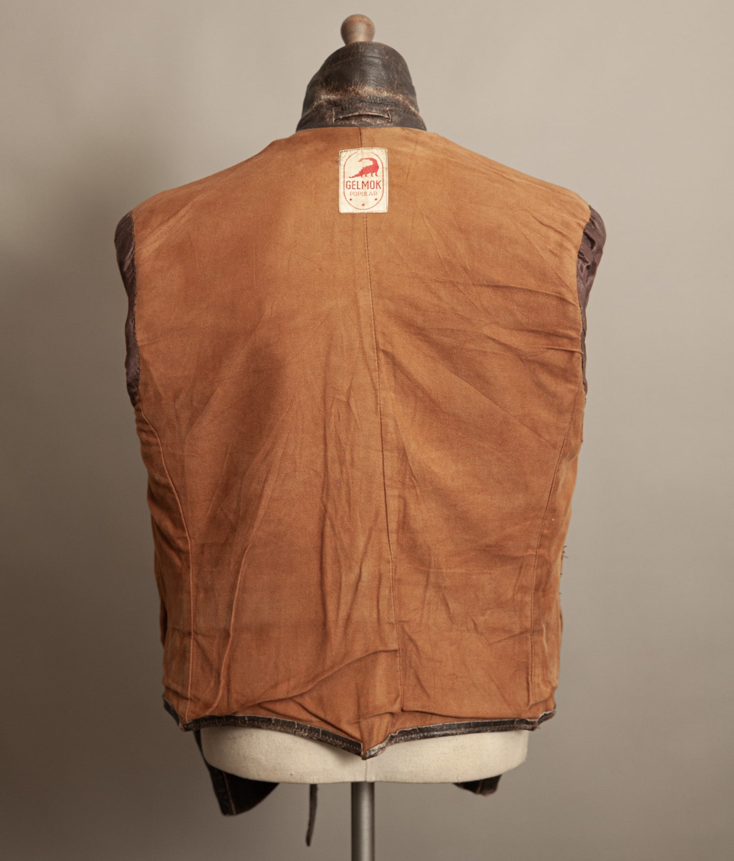 Vintage 1940s WWII German Dispatch Rider Leather Jacket