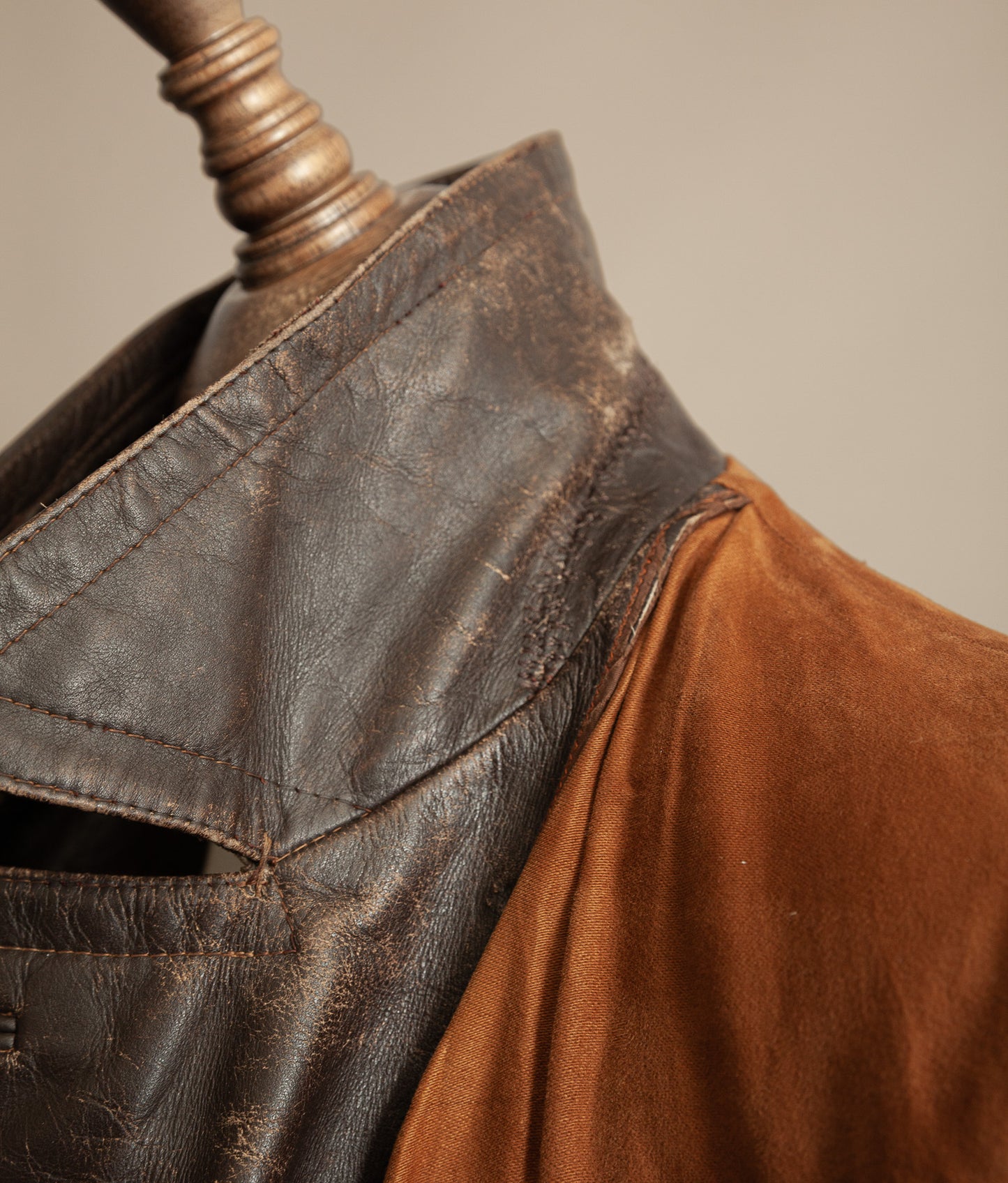 Vintage 1940s WWII German Dispatch Rider Leather Jacket