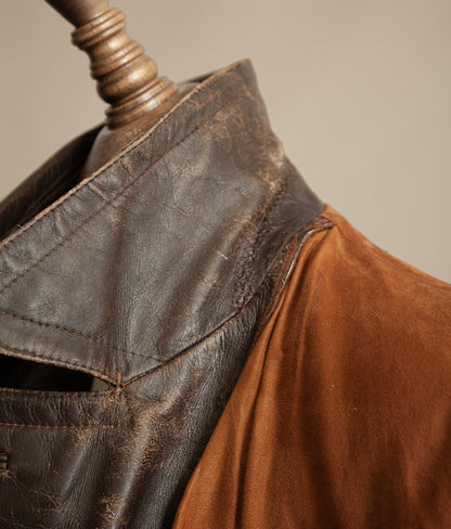 Vintage 1940s WWII German Dispatch Rider Leather Jacket