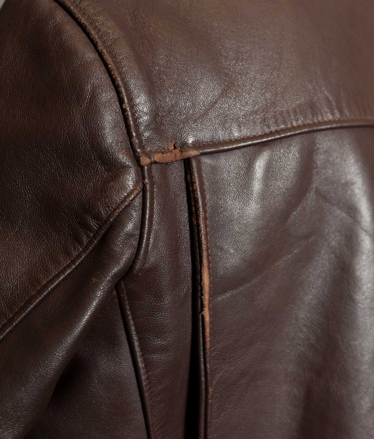 Vintage 1950s French Leather Work Jacket, Cuiram Paris, Éclair Zip
