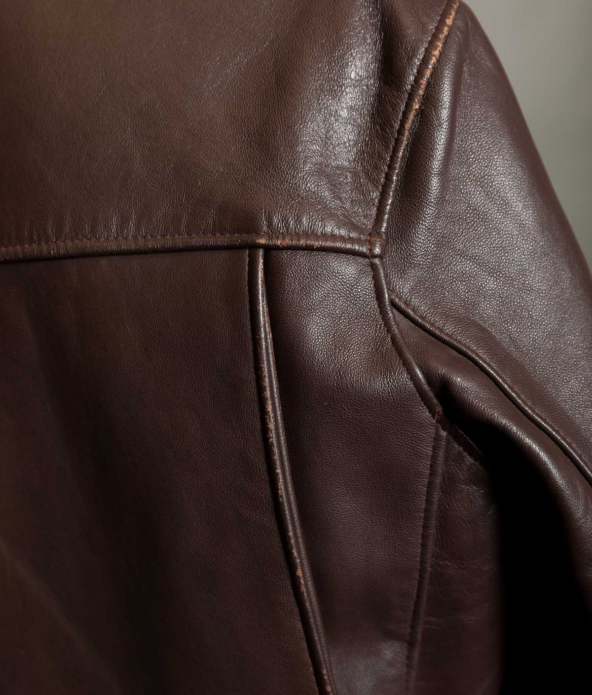 Vintage 1950s French Leather Work Jacket, Cuiram Paris, Éclair Zip