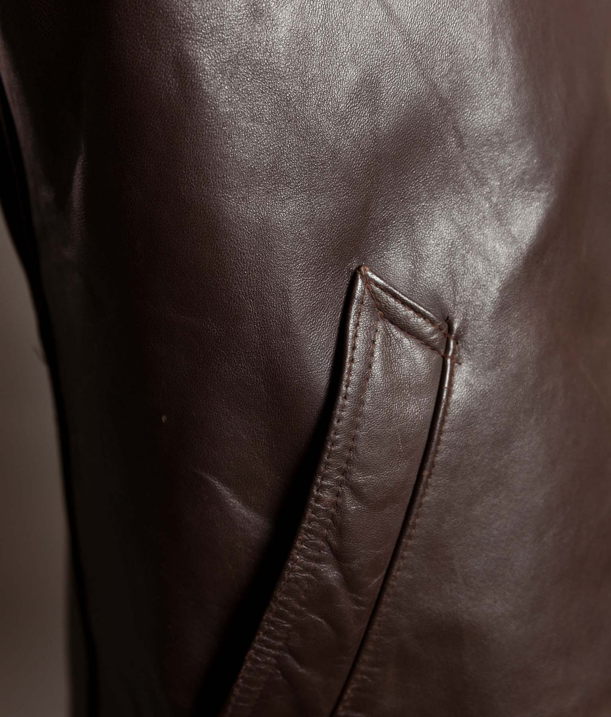 Vintage 1950s French Leather Work Jacket, Cuiram Paris, Éclair Zip