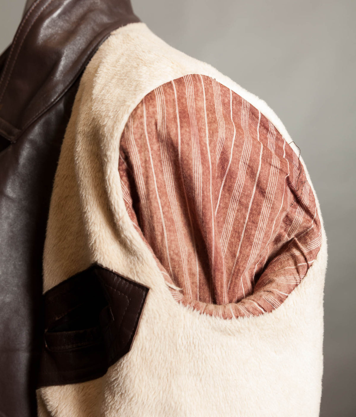 Vintage 1950s French Leather Work Jacket, Cuiram Paris, Éclair Zip