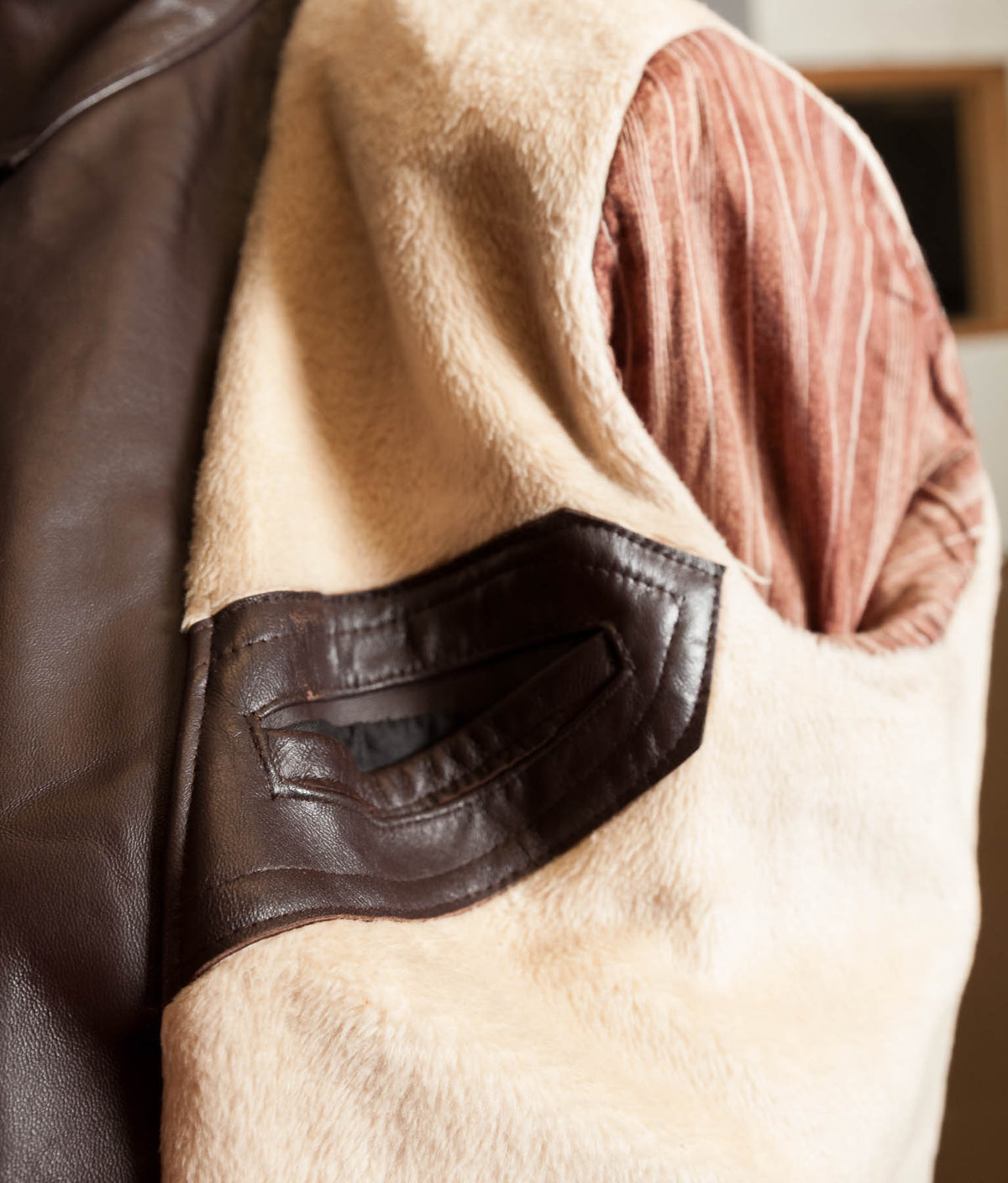Vintage 1950s French Leather Work Jacket, Cuiram Paris, Éclair Zip