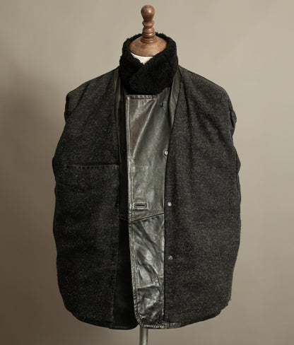 Vintage 1980s WWII Inspired Aviator Leather Jacket in Cowhide