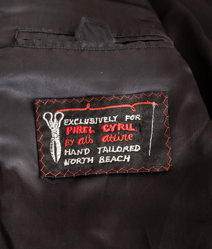 Vintage 1980s Cafe Racer Leather Jacket Horsehide Talon Zip USA