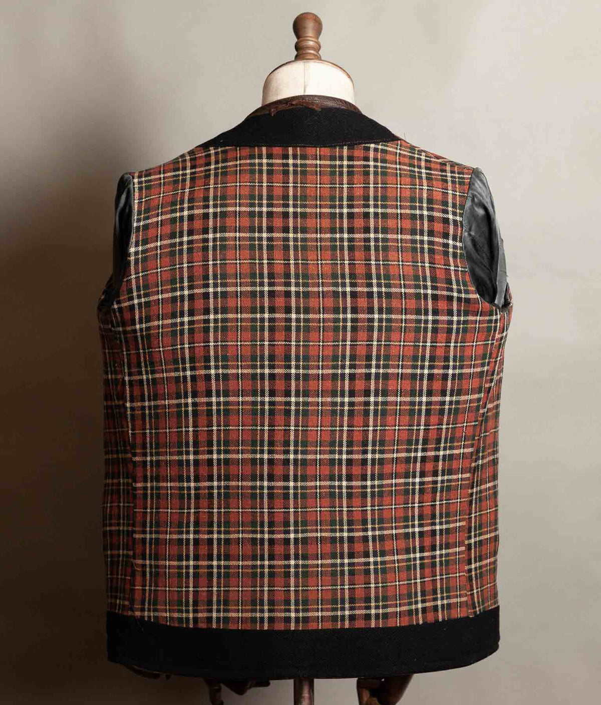Vintage 1940s–50s Swedish Jofa Leather Work Jacket, Double-Breasted Goatskin
