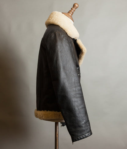 Vintage Stagg of Melbourne Sheepskin Leather Motorcycle Jacket