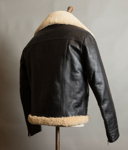 Vintage Stagg of Melbourne Sheepskin Leather Motorcycle Jacket