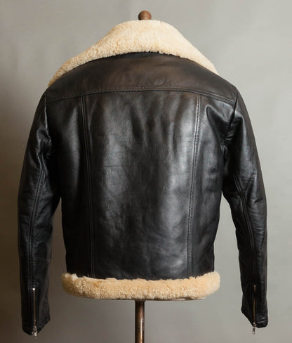 Vintage Stagg of Melbourne Sheepskin Leather Motorcycle Jacket