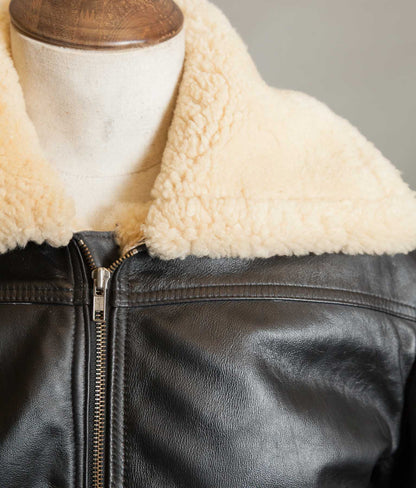 Vintage Stagg of Melbourne Sheepskin Leather Motorcycle Jacket