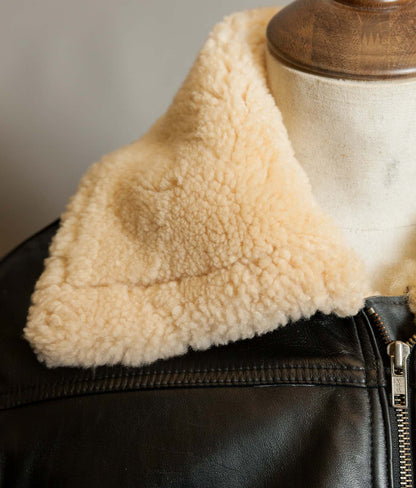 Vintage Stagg of Melbourne Sheepskin Leather Motorcycle Jacket