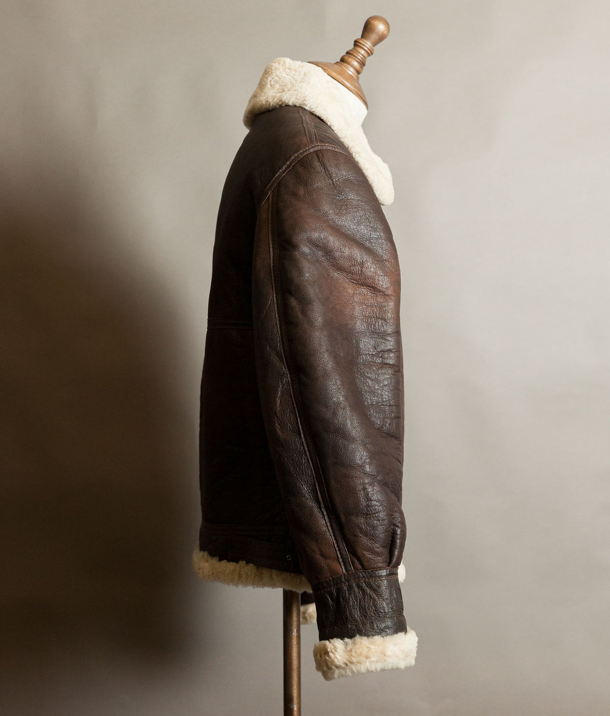 Vintage B-3 Sheepskin Flying Jacket, USAAF Shearling Bomber