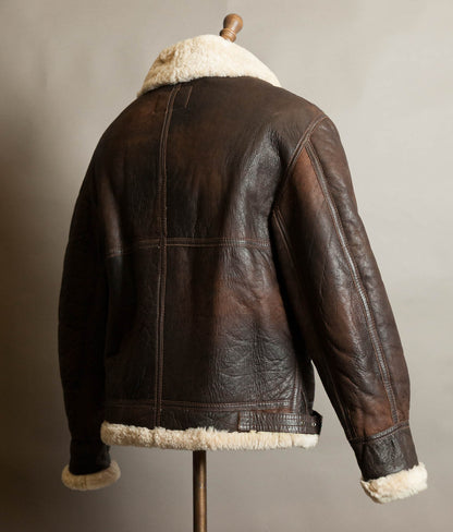 Vintage B-3 Sheepskin Flying Jacket, USAAF Shearling Bomber