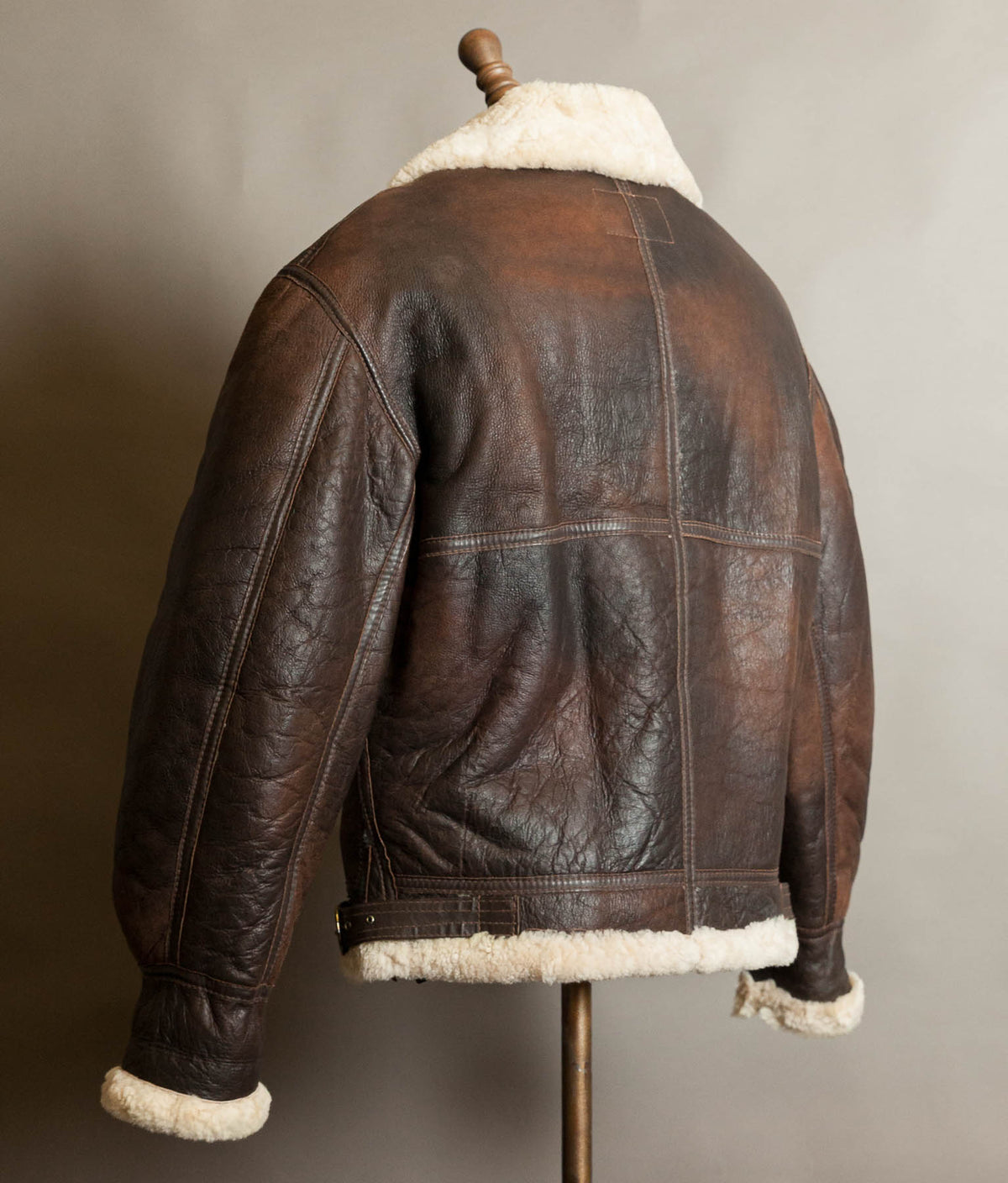 Vintage B-3 Sheepskin Flying Jacket, USAAF Shearling Bomber