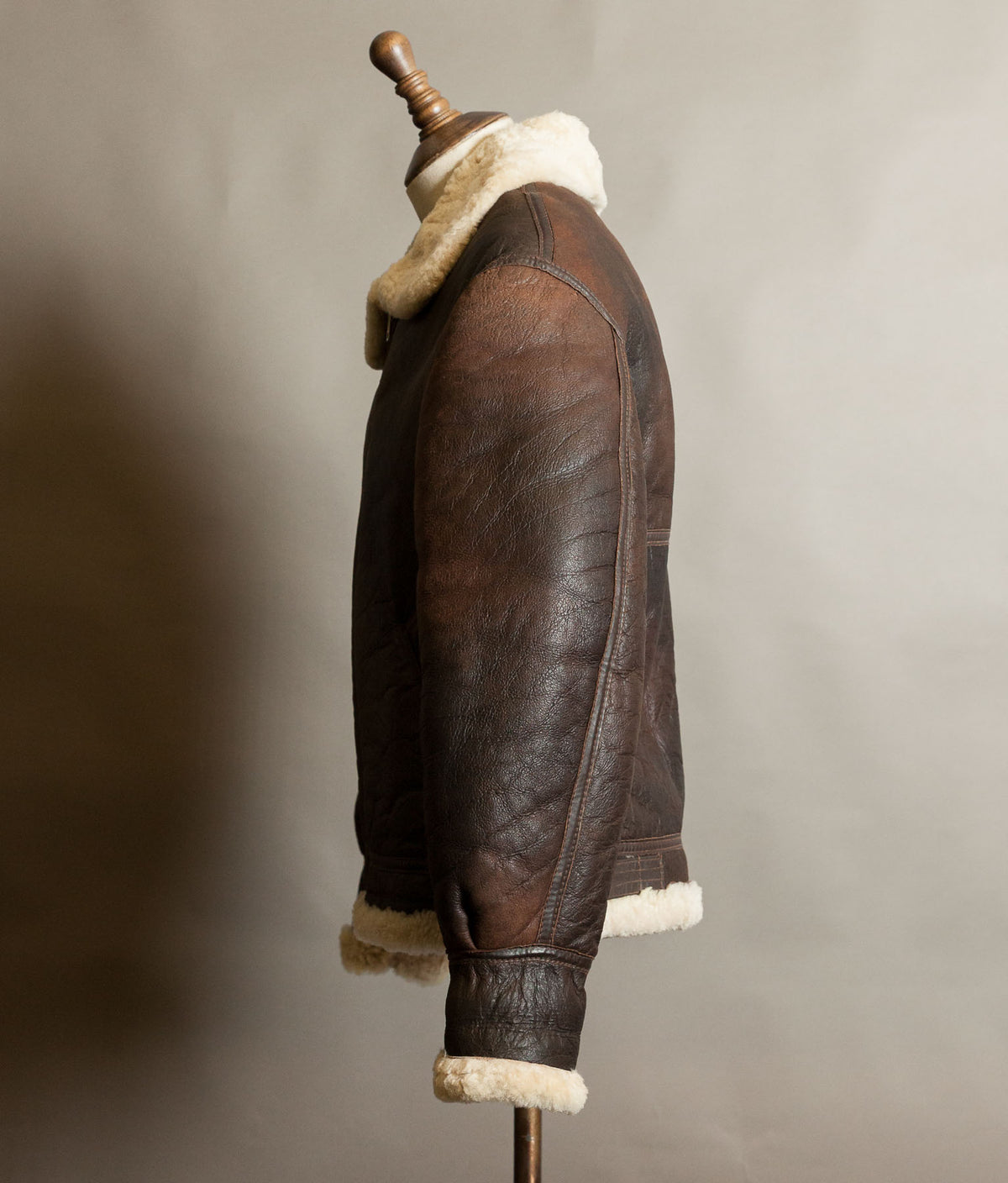 Vintage B-3 Sheepskin Flying Jacket, USAAF Shearling Bomber