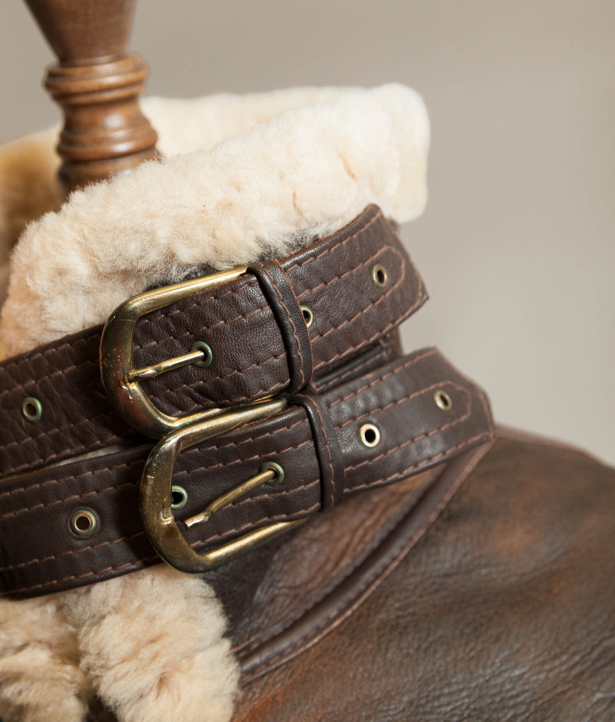 Vintage B-3 Sheepskin Flying Jacket, USAAF Shearling Bomber