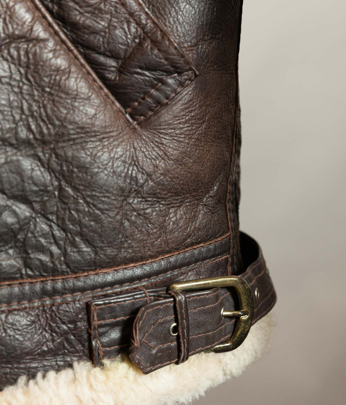 Vintage B-3 Sheepskin Flying Jacket, USAAF Shearling Bomber