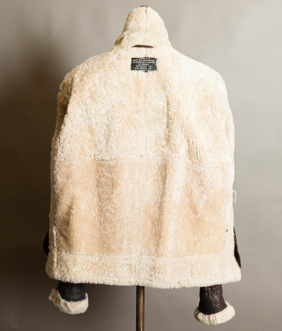 Vintage B-3 Sheepskin Flying Jacket, USAAF Shearling Bomber