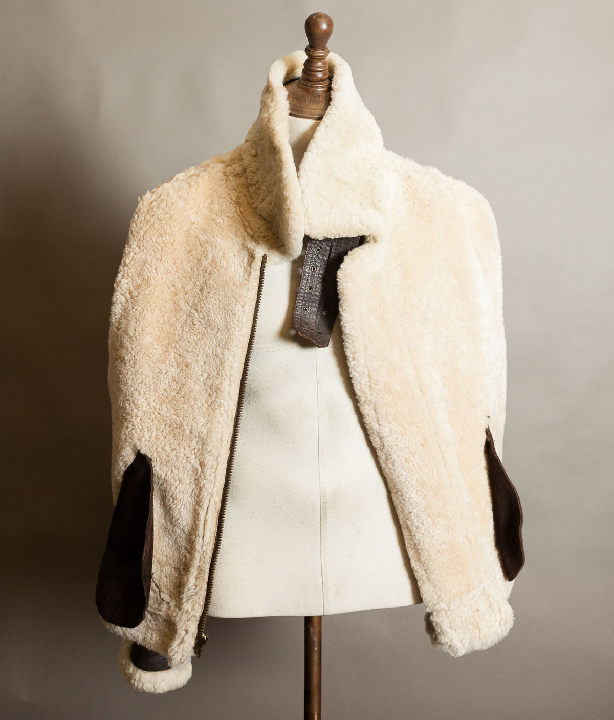 Vintage B-3 Sheepskin Flying Jacket, USAAF Shearling Bomber
