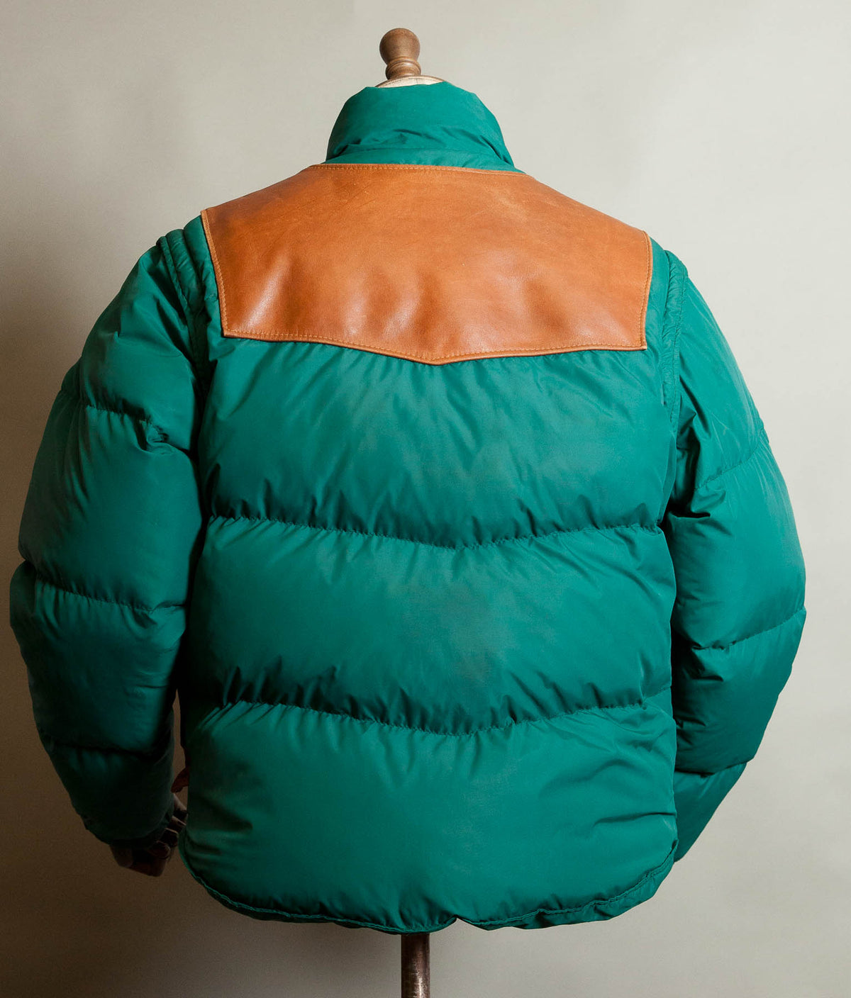 Vintage Schott NYC 126 Leather & Goose Down Jacket, Convertible Vest, Made in USA