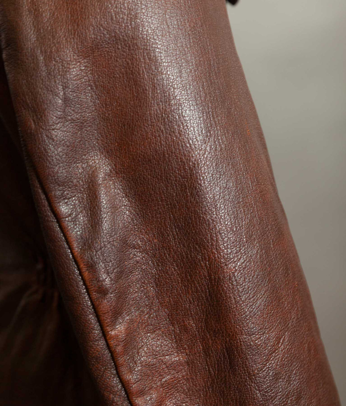 Vintage 1940s-50s Swedish Goatskin Leather Jacket, Belted, Äkta Getskinn