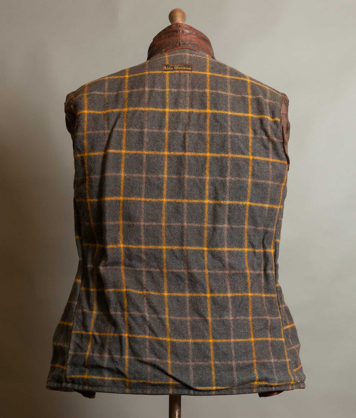 Vintage 1940s-50s Swedish Goatskin Leather Jacket, Belted, Äkta Getskinn