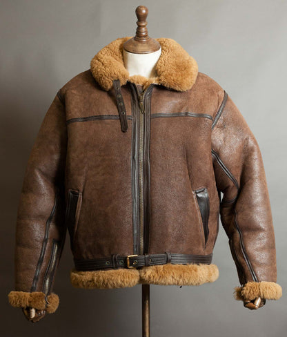 Vintage Cirrus RAF Irvin Sheepskin Shearling Flying Bomber Jacket