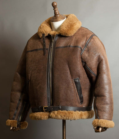Vintage Cirrus RAF Irvin Sheepskin Shearling Flying Bomber Jacket
