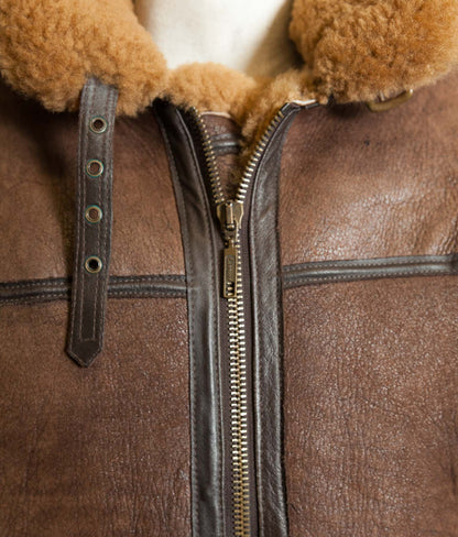 Vintage Cirrus RAF Irvin Sheepskin Shearling Flying Bomber Jacket