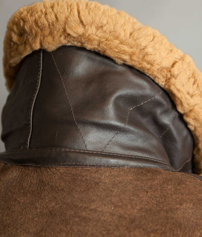 Vintage Cirrus RAF Irvin Sheepskin Shearling Flying Bomber Jacket