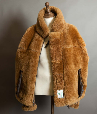 Vintage Cirrus RAF Irvin Sheepskin Shearling Flying Bomber Jacket
