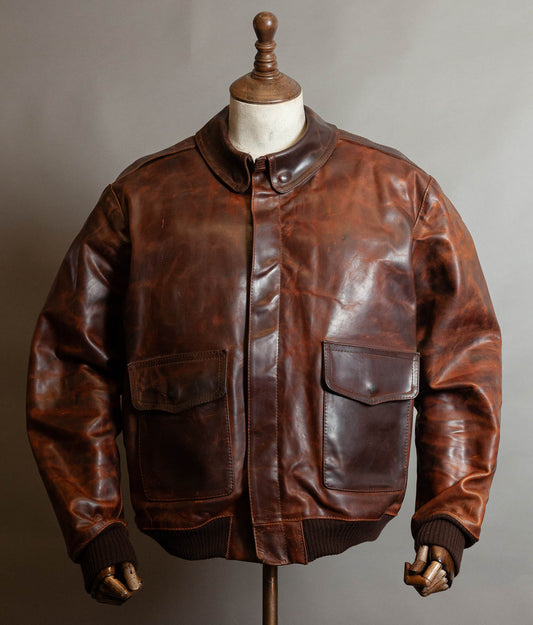 Vintage Cirrus A-2 Steerhide Flight Jacket, USAF Pattern, Made in England