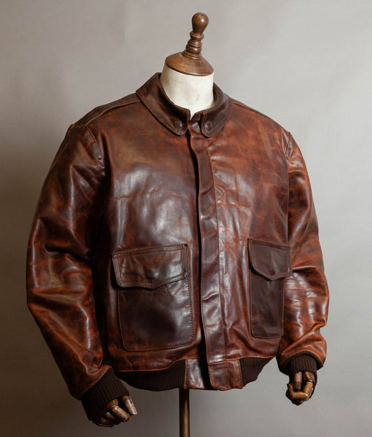 Vintage Cirrus A-2 Steerhide Flight Jacket, USAF Pattern, Made in England