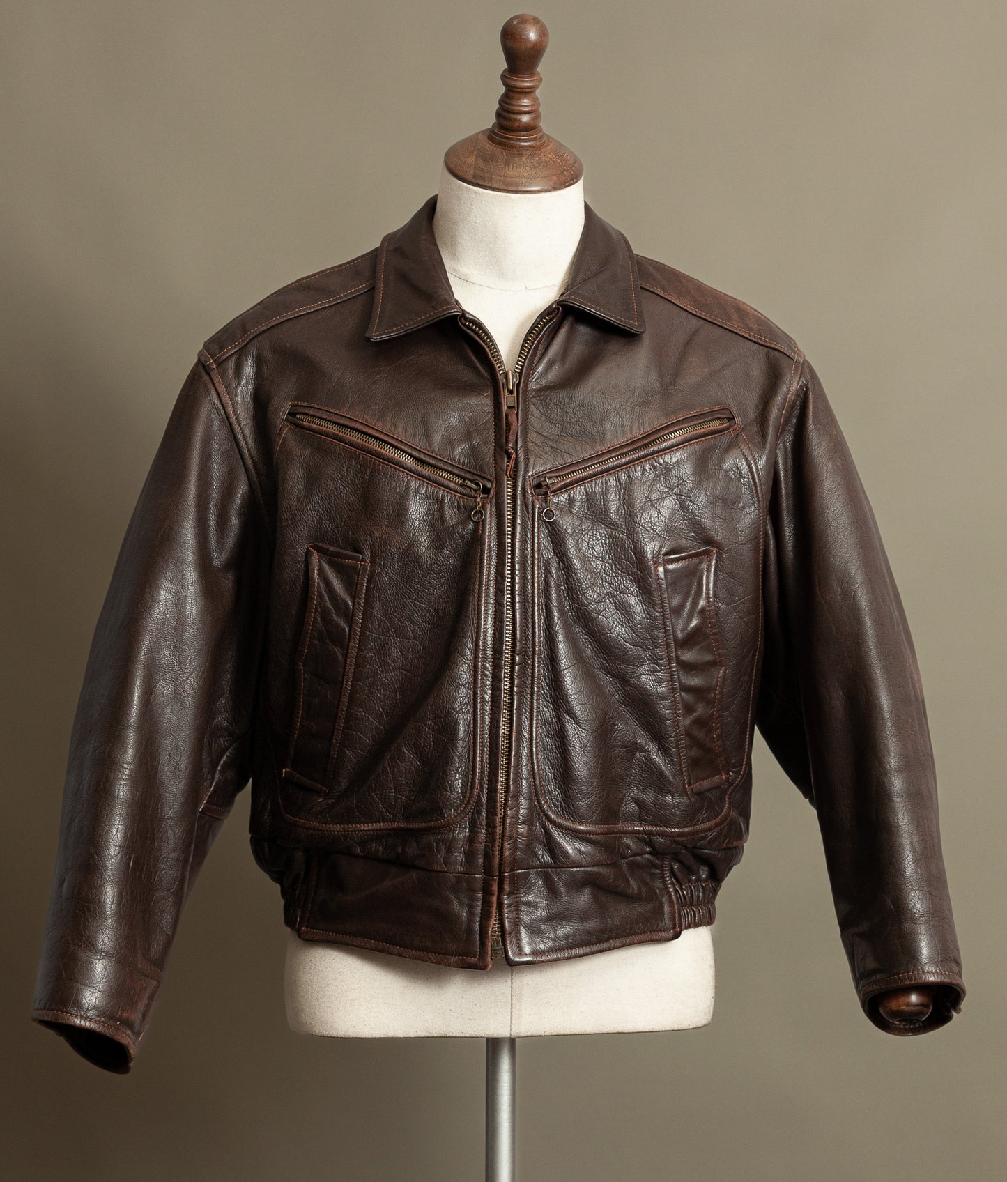 Vintage Stewart Leather Rider Jacket – Windward Style, Scettro Italy
