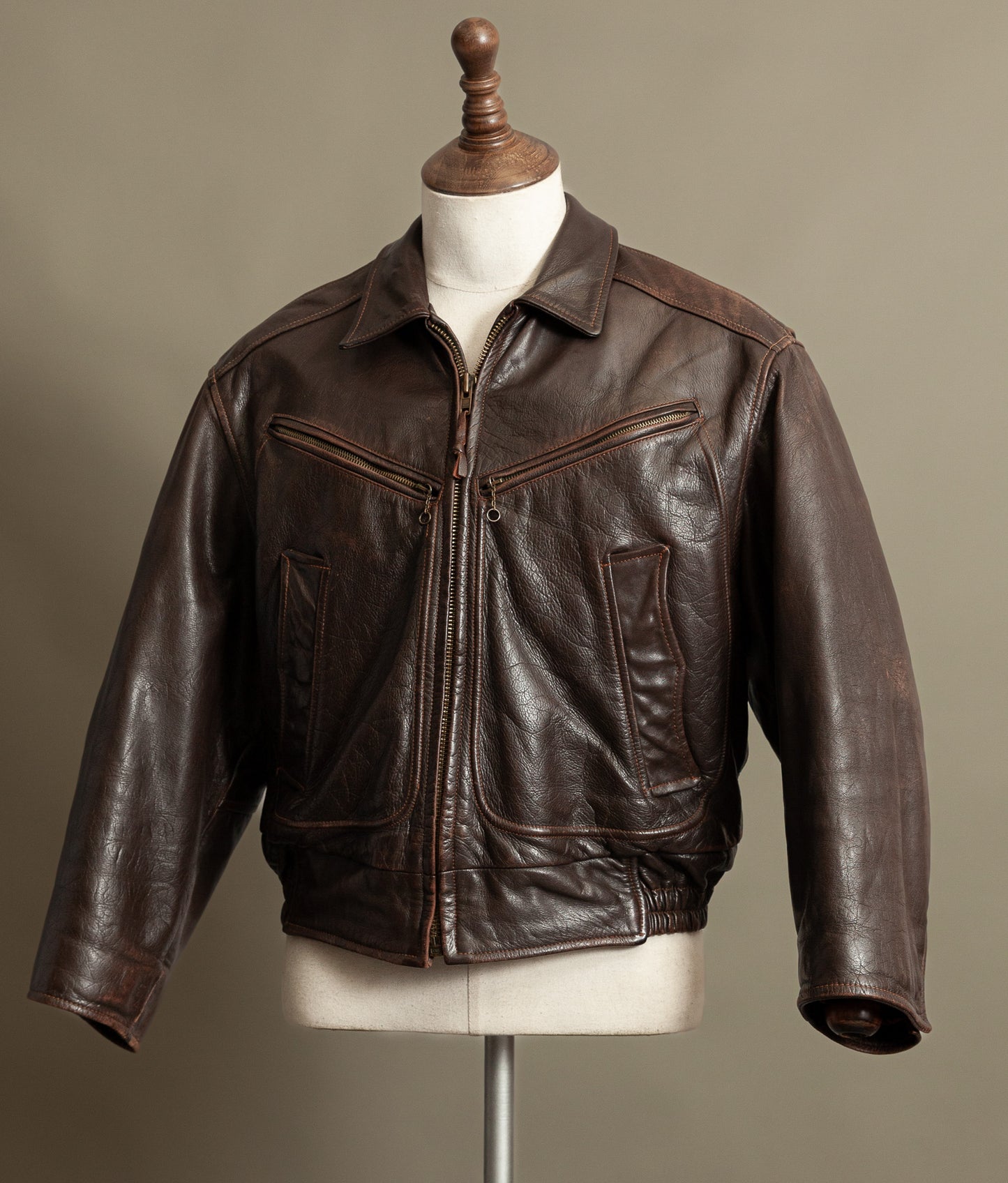 Vintage Stewart Leather Rider Jacket – Windward Style, Scettro Italy