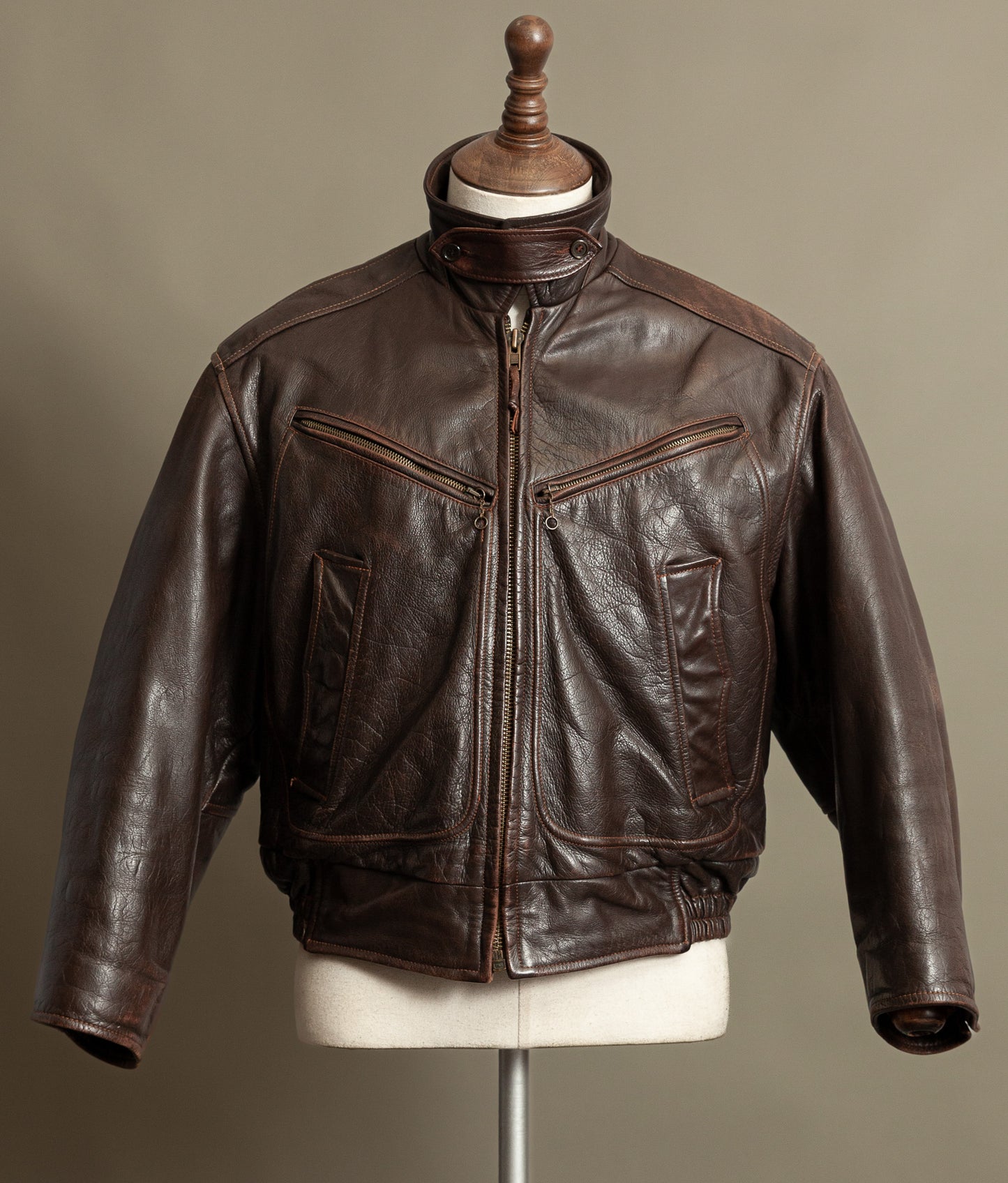 Vintage Stewart Leather Rider Jacket – Windward Style, Scettro Italy