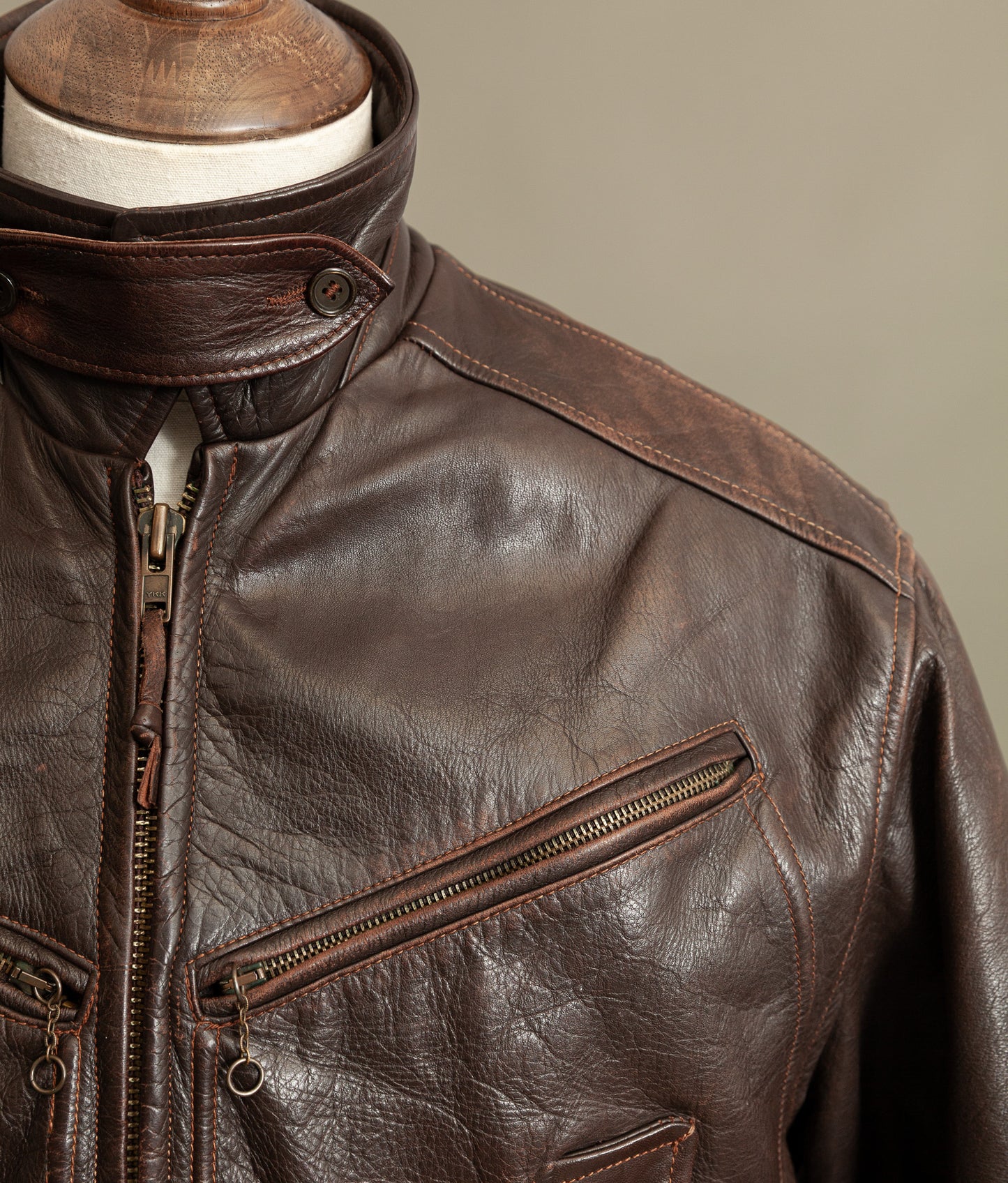 Vintage Stewart Leather Rider Jacket – Windward Style, Scettro Italy