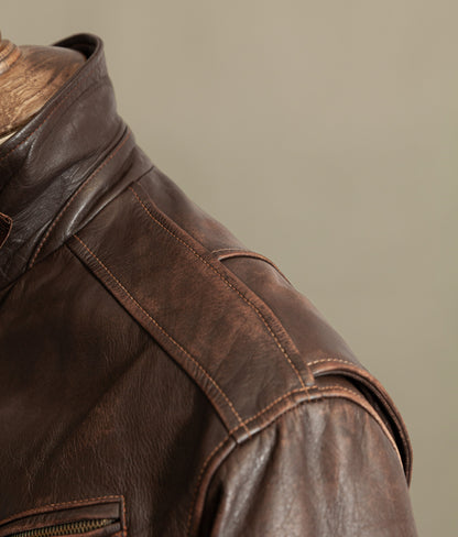 Vintage Stewart Leather Rider Jacket – Windward Style, Scettro Italy