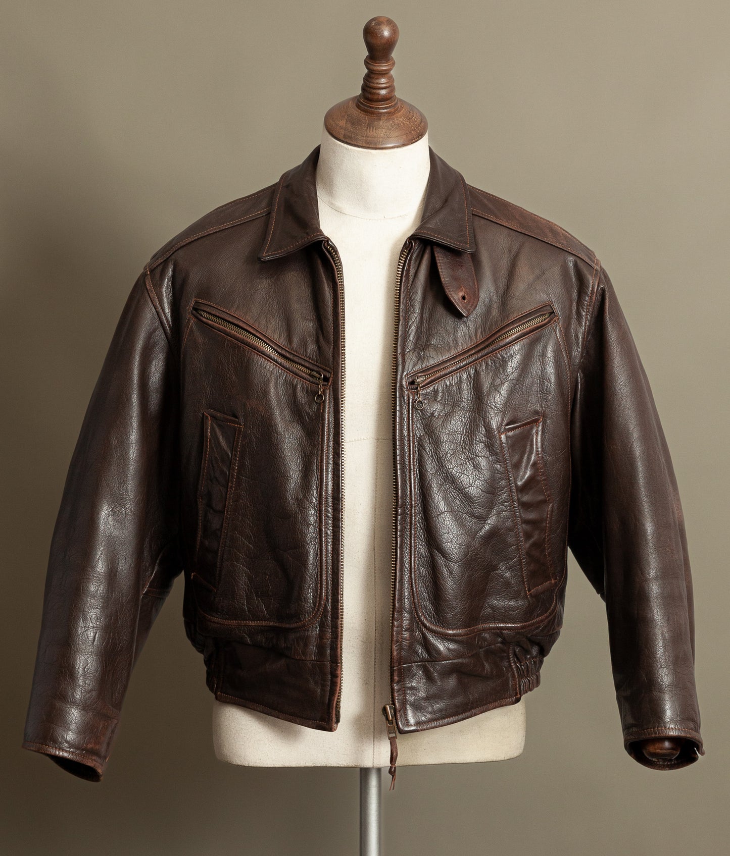 Vintage Stewart Leather Rider Jacket – Windward Style, Scettro Italy