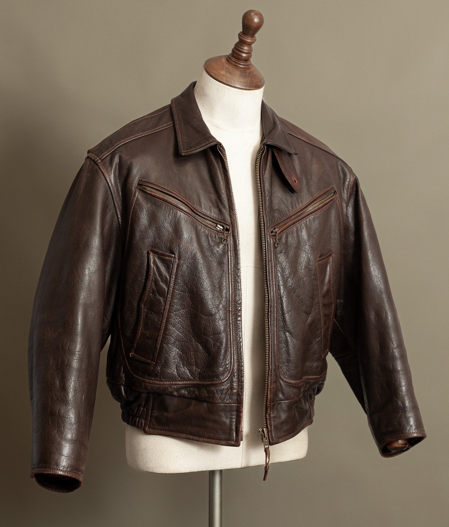 Vintage Stewart Leather Rider Jacket – Windward Style, Scettro Italy