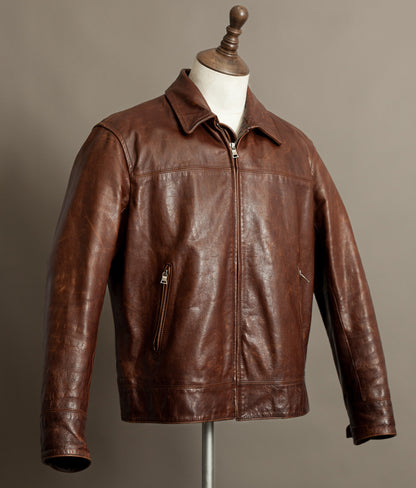 Vintage Banana Republic Leather Rider Jacket – Full Grain Cowhide 1990s