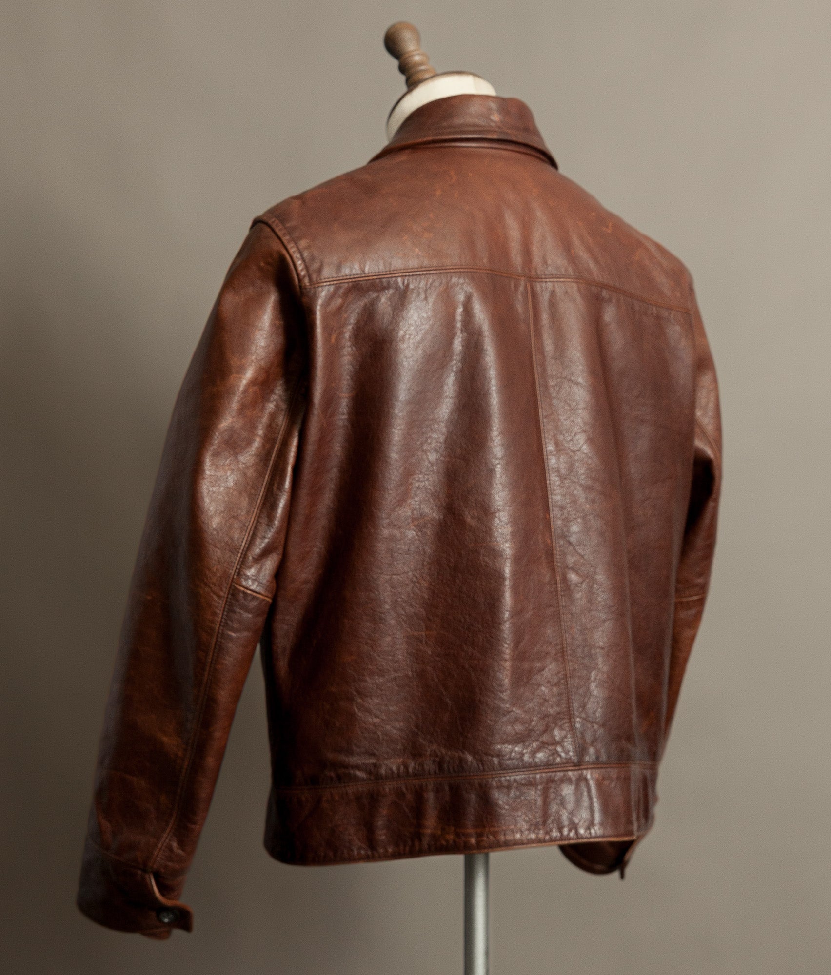 Vintage Banana Republic Leather Rider Jacket – Full Grain Cowhide 1990s