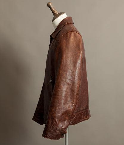 Vintage Banana Republic Leather Rider Jacket – Full Grain Cowhide 1990s