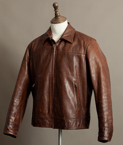 Vintage Banana Republic Leather Rider Jacket – Full Grain Cowhide 1990s